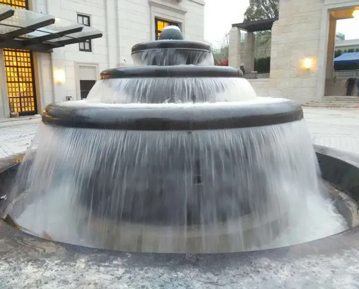 Customized placement locations for stone carved feng shui ball fountains according to different needs