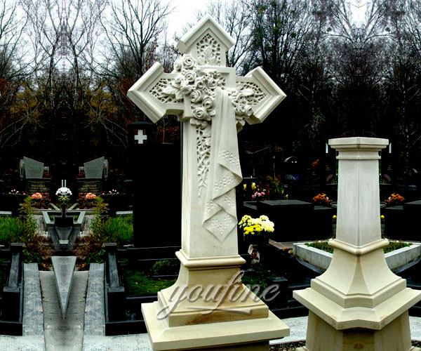 Xingyan Custom American Cross-Shaped Stone Headstone